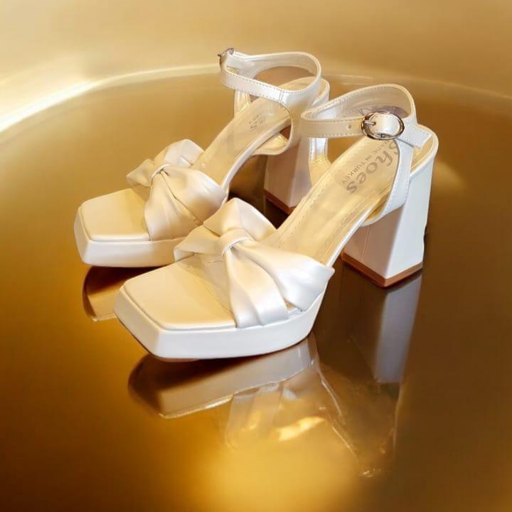 '+9-10 cm Wedding Ivory Bridal Sandals OMEGA