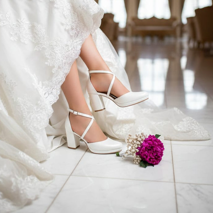 Bridal Shoes Beirut, Wedding Heels Beirut, High Heels Beirut, Block Heel Beirut, Beirut Fashion, Lebanese Brides, Bridesmaids Shoes Beirut, Comfortable Heels Beirut, Graduation Heels Beirut