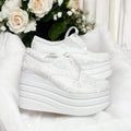 White Platform Sneakers Rock for brides Beirut Lebanon